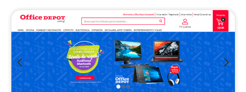 Tiendas en linea de Guatemala - Office Depot