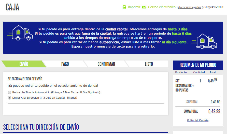 Comprar en línea en Cemaco